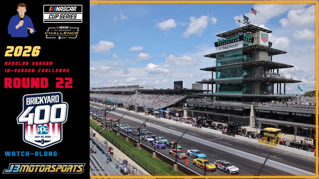 🔴 NASCAR Cup Series | 2026 | Round 22 | #Brickyard400 Watch-Along