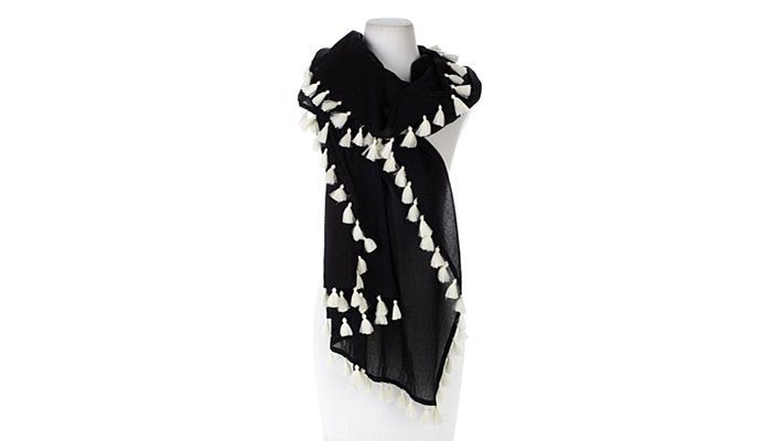 Sigrid Olsen Studio Pom Pom Scarf