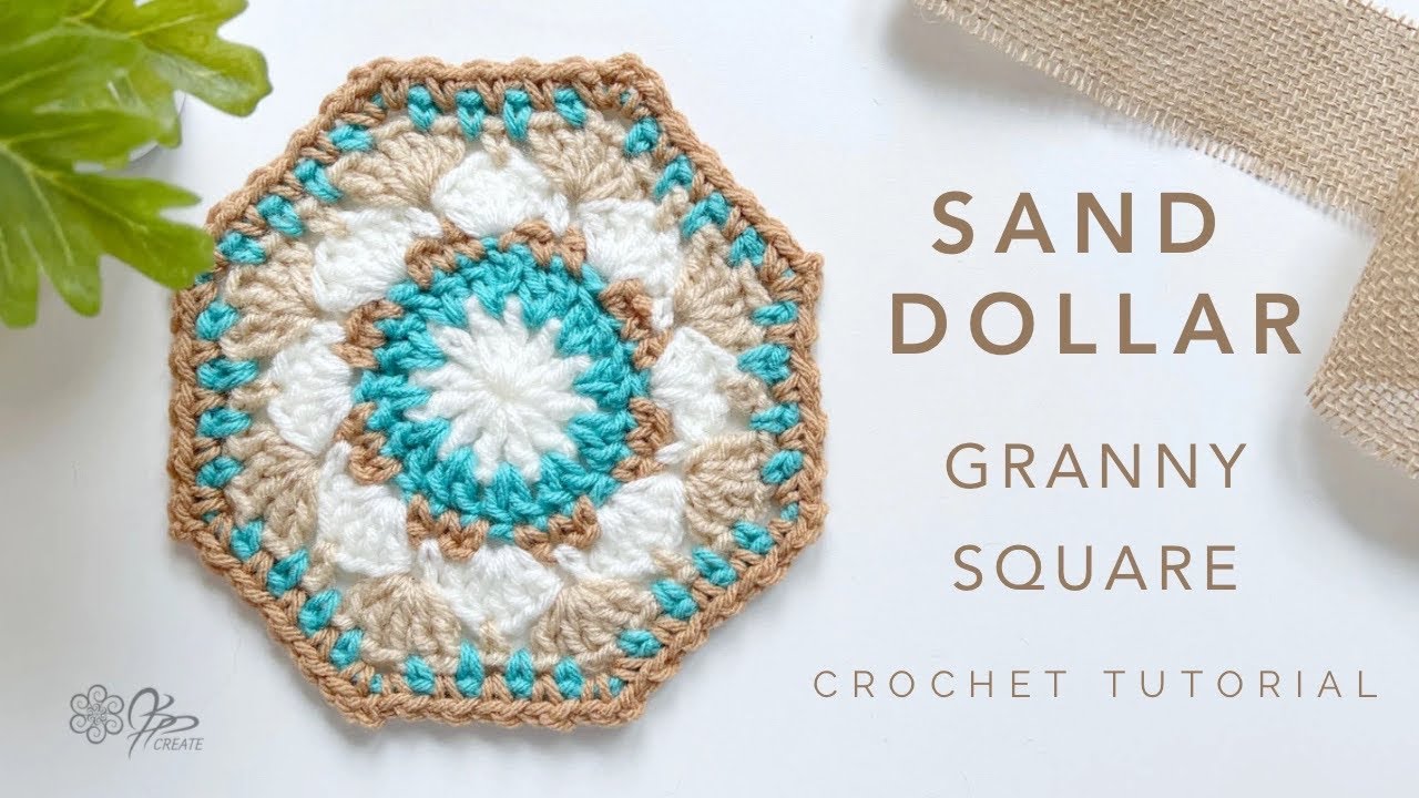 Crochet A Unique Granny Square 8 Sided Sand Dollar
