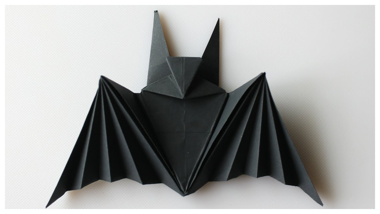 Easy Origami Halloween Bat / Paper Halloween Bat / Paper Folding Bat / Origami Bat / Paper Bat / DIY