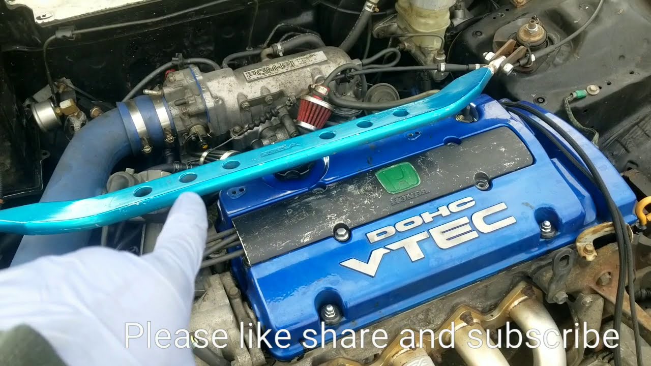 H22 EK civic engine bay walk around and tips