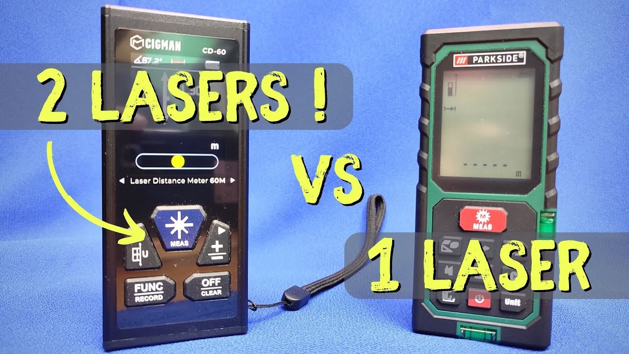 CIGMAN CD-60 vs PARKSIDE PLEM 50 - Battle of Laser Distance Meter