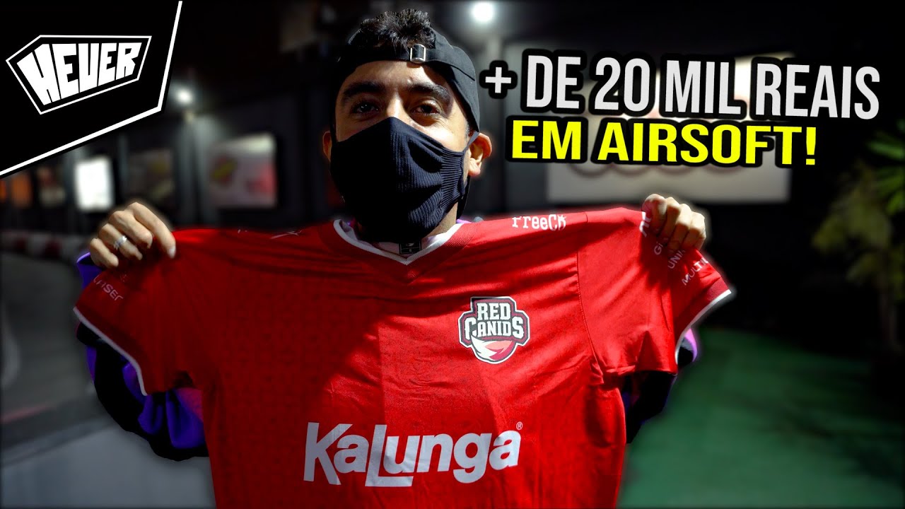 LEVEI MAIS DE 20 MIL REAIS EM GUNS DE AIRSOFT EM UM KART EM SP! NOVO TIME DE FREE FIRE RED CANIDS!