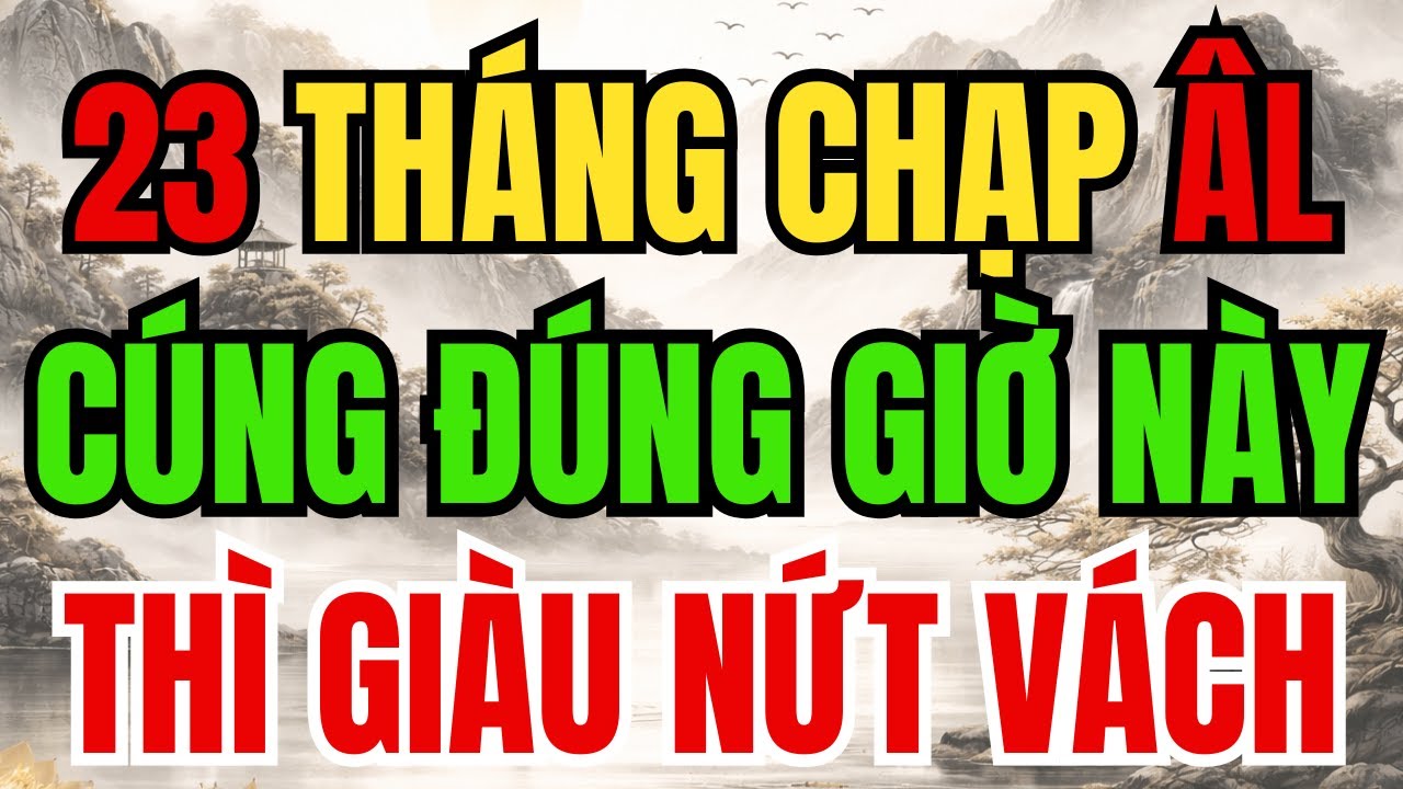 23 THÁNG CHẠP CÚNG ÔNG CÔNG ÔNG TÁO ĐÚNG GIỜ NÀY – TIỀN VÀNG ÙN ÙN KÉO ĐẾN, GIÀU SANG PHÚ QUÝ CẢ NĂM