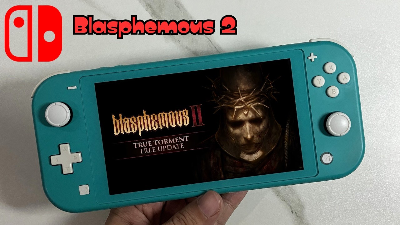Blasphemous 2 Gameplay on Nintendo Switch Lite Handheld