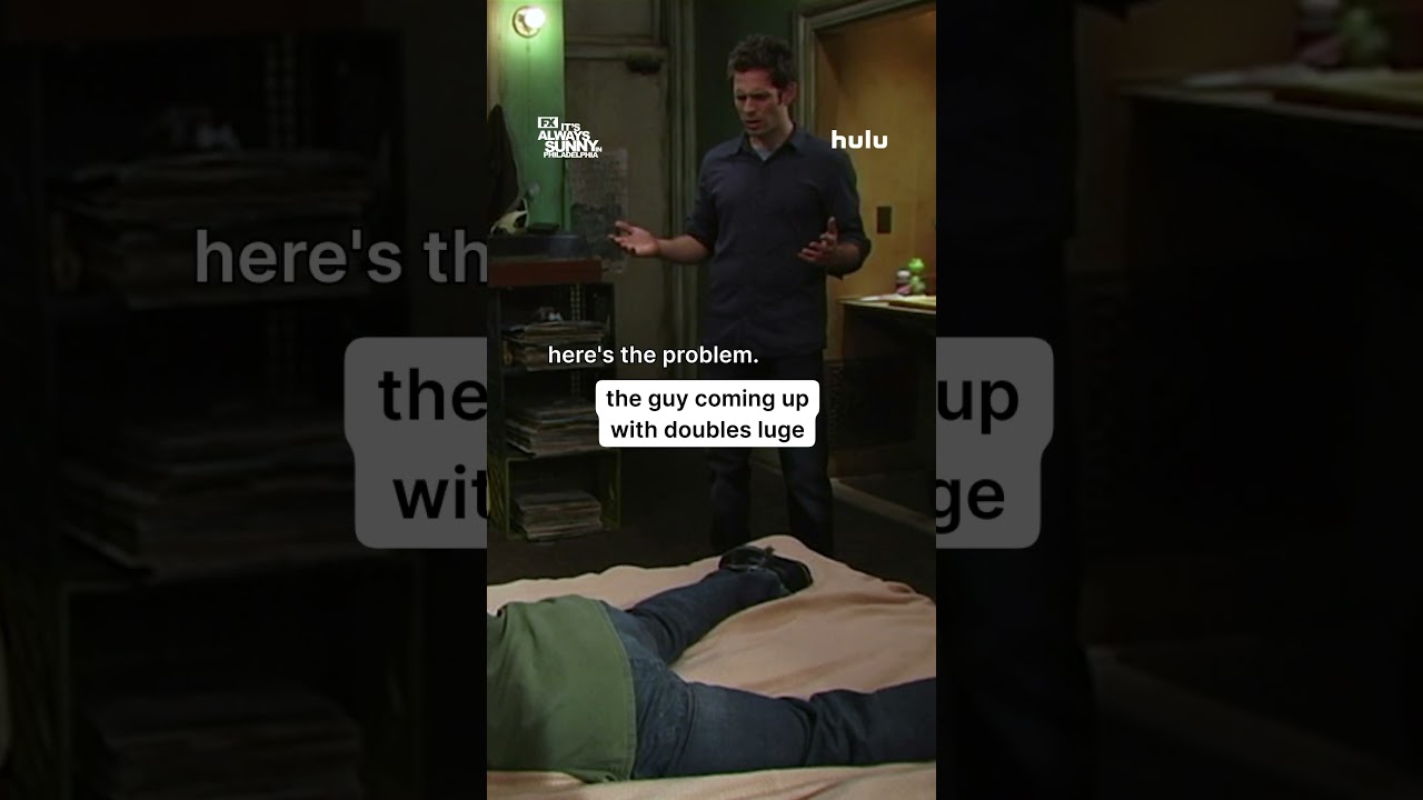 Is this how the double luge was invented? #AlwaysSunny #DoubleLuge #CharlieKelly #DennisReynolds
