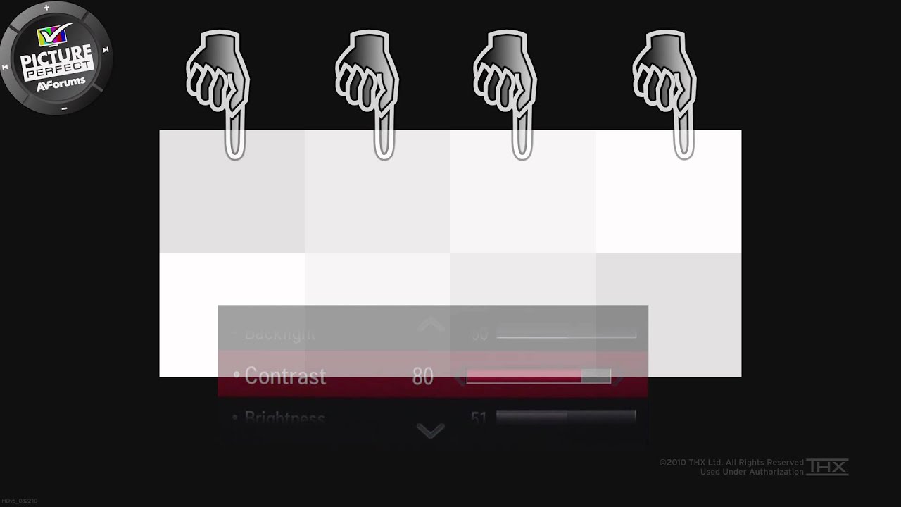 How to set the Contrast control on your TV