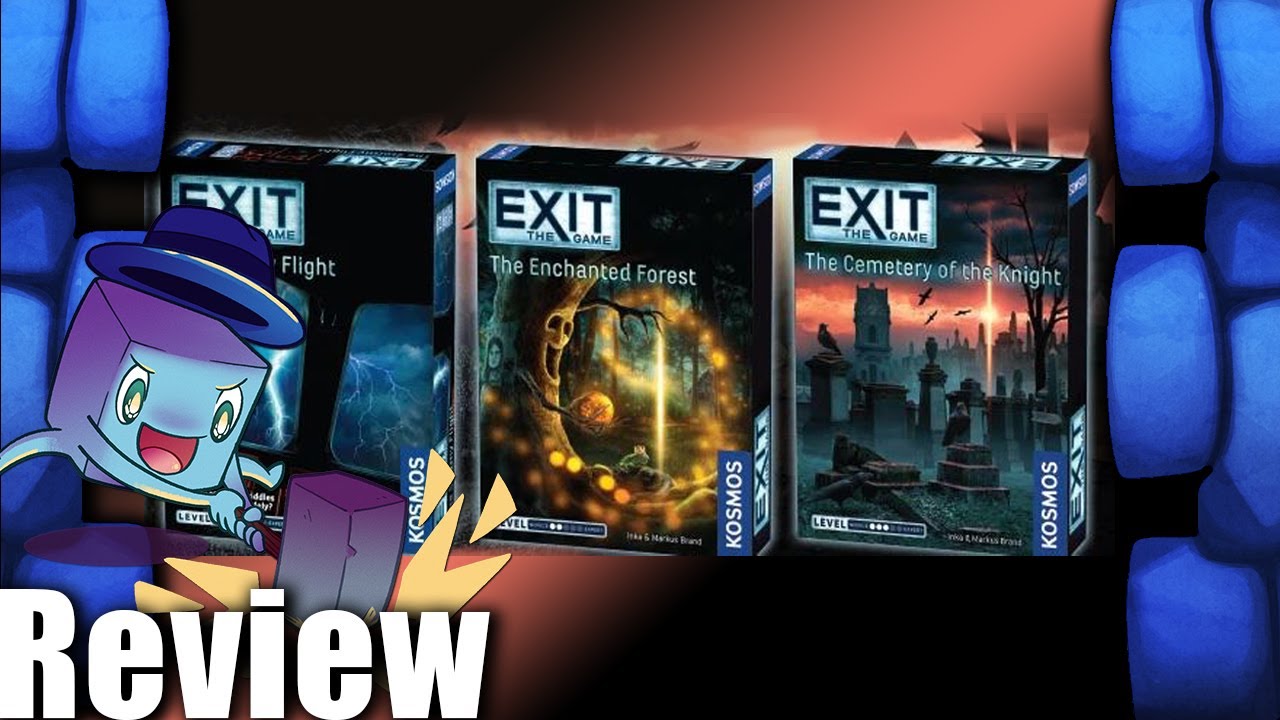 Exit: Game The Stormy Flight, Enchanted Forest, & Cemetery of the Knight Review - with Tom Vasel