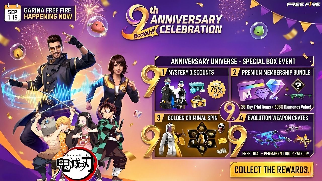 9Th Anniversary Event Free Fire🥳💎 l Poker MP40 Return Date l Free Fire New Event l Ff New Event 