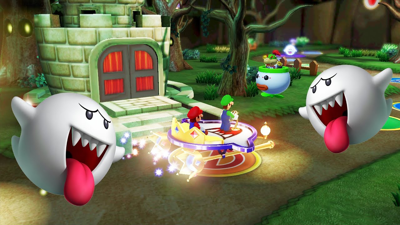 Mario VS Luigi | MARIO PARTY 10 Haunted Trail Minigames