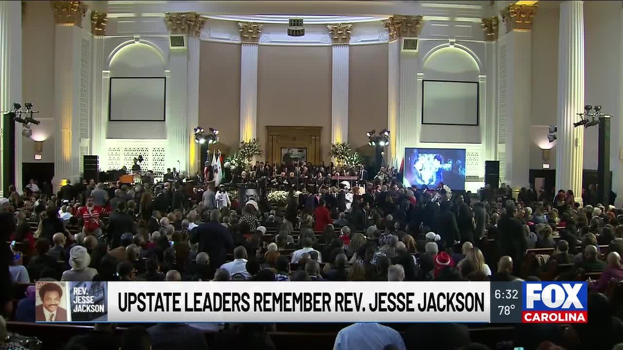 Upstate leaders remember Rev. Jesse Jackson