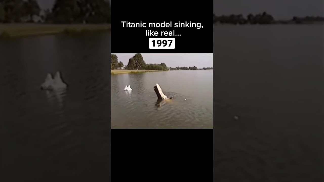 Titanic model sinking #shorts #titanic