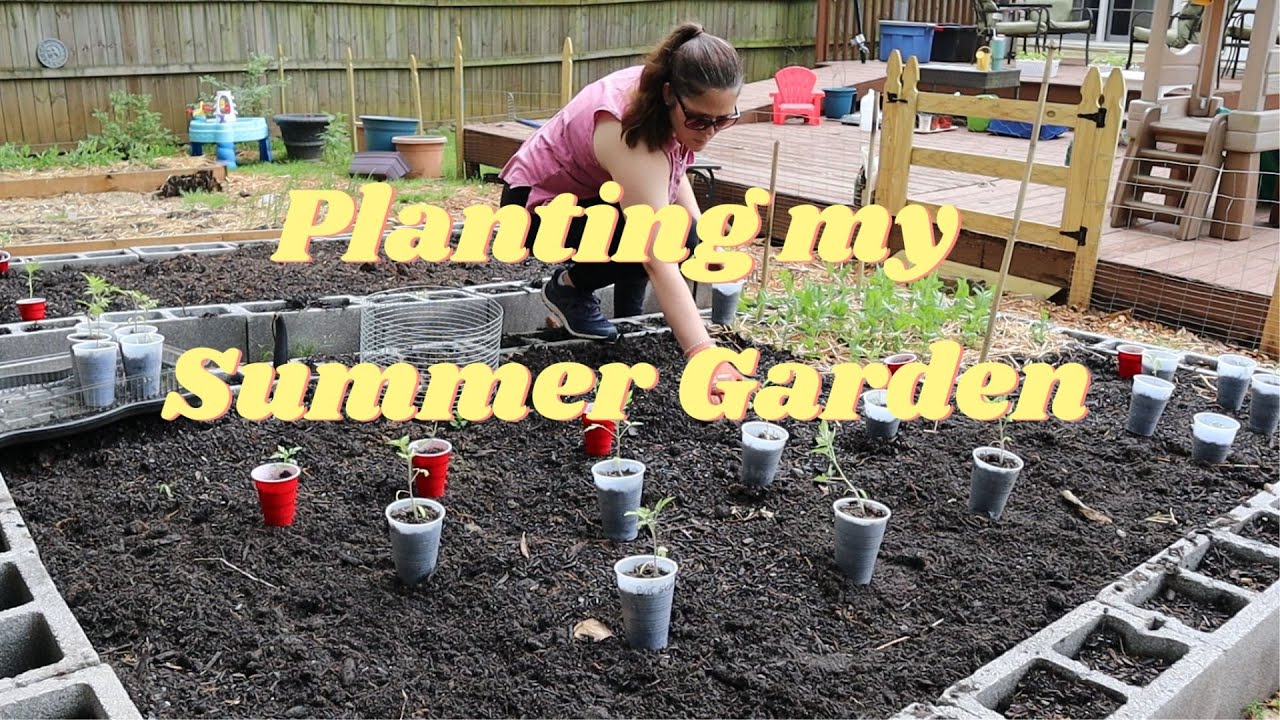 Planting Out my Summer Vegetable Garden as a Stay at Home Mom | Zone 7b Organic Gardening 2023