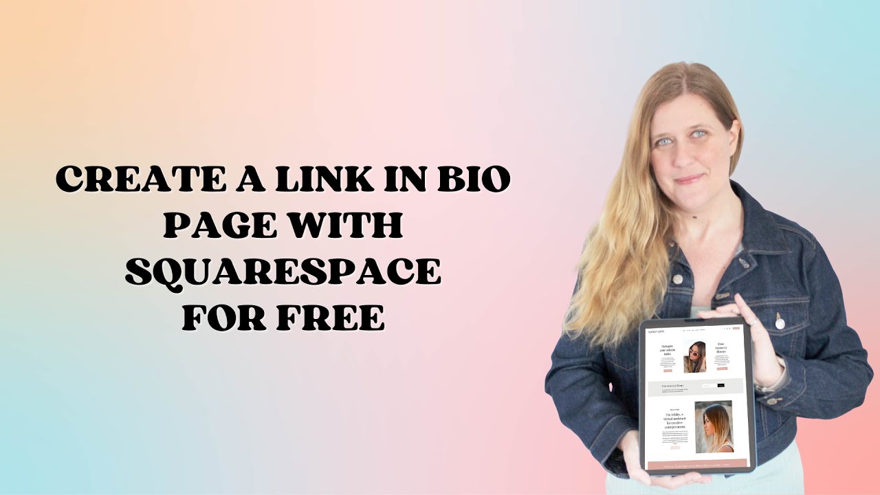 How to Create a link-in-bio Page with Squarespace for Free