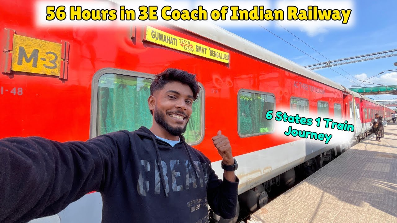 Guwahati(GHY) to Bengaluru(SMVT) Train Journey 12510|| 3E Coach Experience and Facility Explained