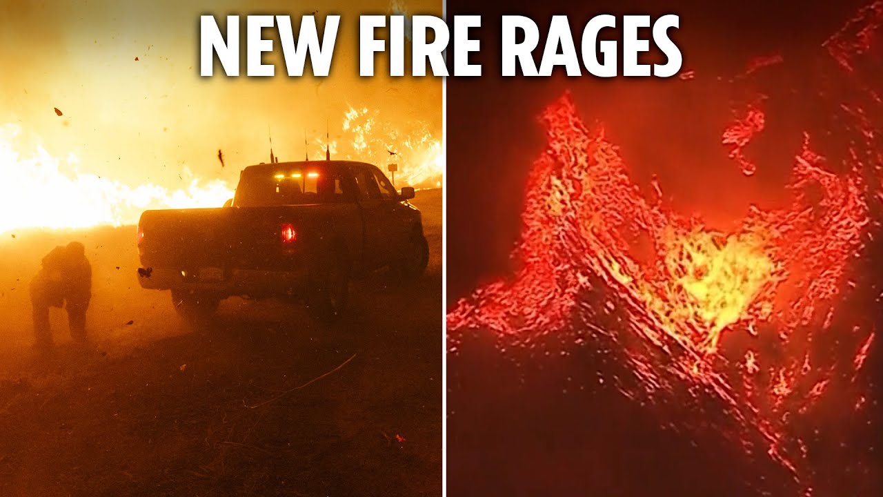Raging Hughes wildfire 'could go nuclear' & spark 'massive disaster' as new LA blaze keeps spreading