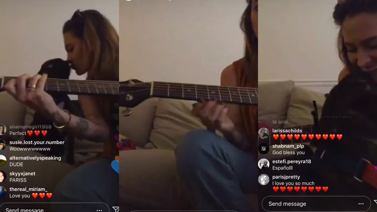 Paris Jackson singing on Inatsgram Live 1st Feb 2019