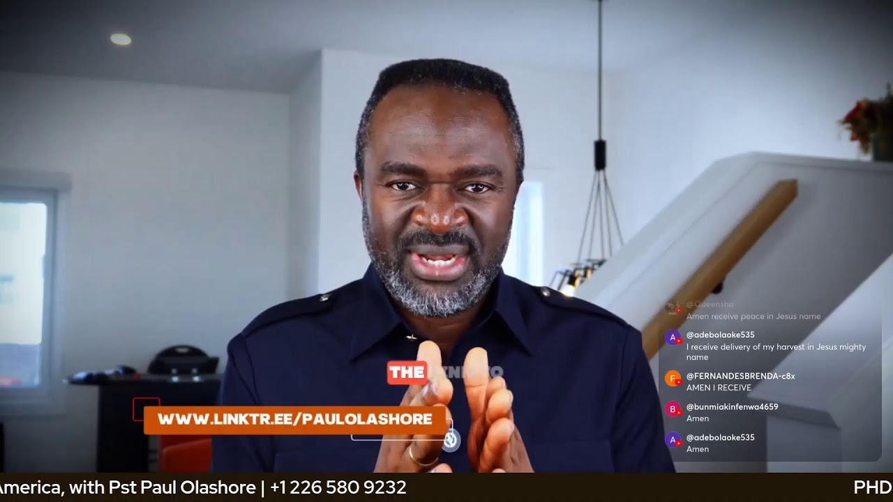 Prayer Hour Devotion (NA) Thurs29thJan2026 with Paul Olashore
