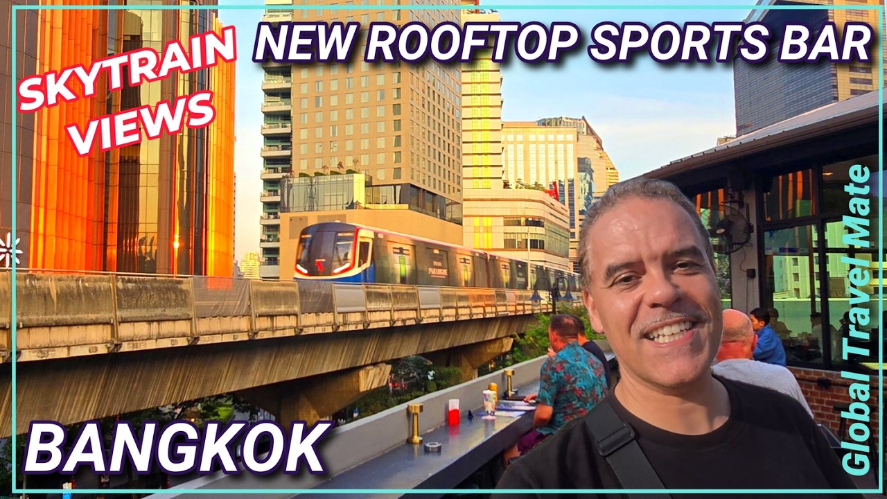 Bangkok New Rooftop Sports Bar Skytrain View Upper Deck 🇹🇭 Thailand