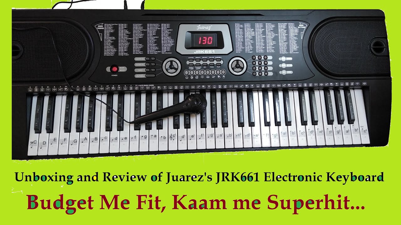 Unboxing and Review of JUAREZ JRK661 electronic_Keyboard / Synthesizer / Piano