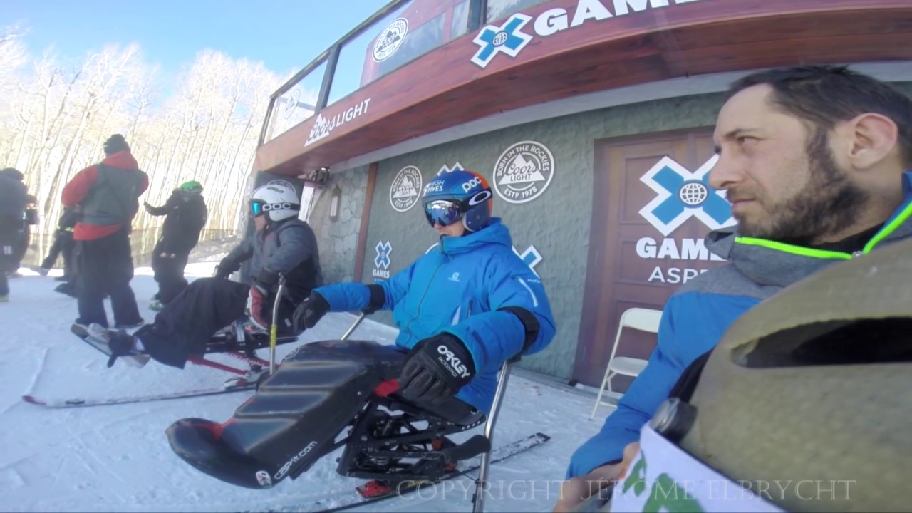 Xgames Monoskicross Resume 2016 Inboard view Jérôme Elbrycht HD