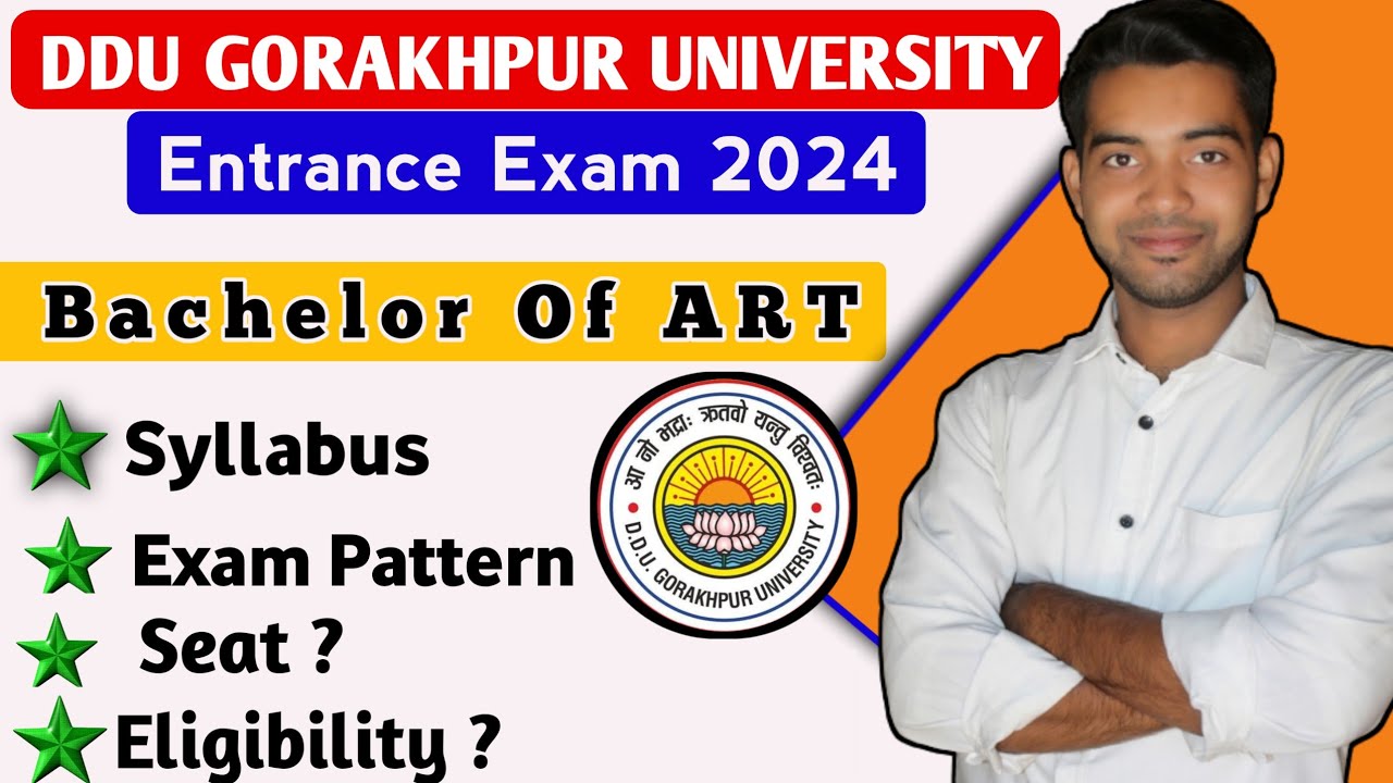 DDU BA ENTRANCE EXAM 2024 | SYLLABUS | SEAT | EXAM PATTERN | ELIGIBILITY | DDU ENTRANCE EXAM 2024