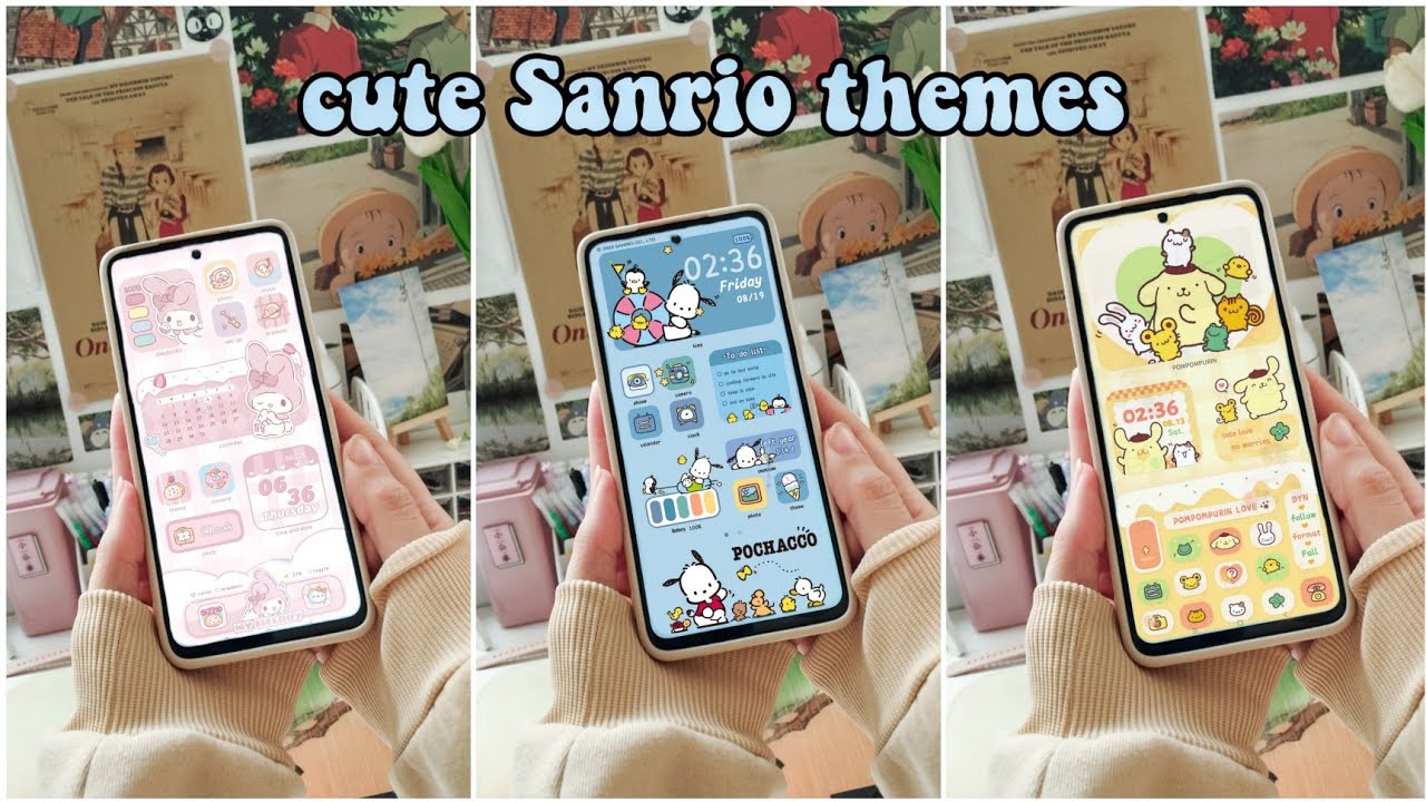 Cute Sanrio themes for android - How to have an aesthetic android phone