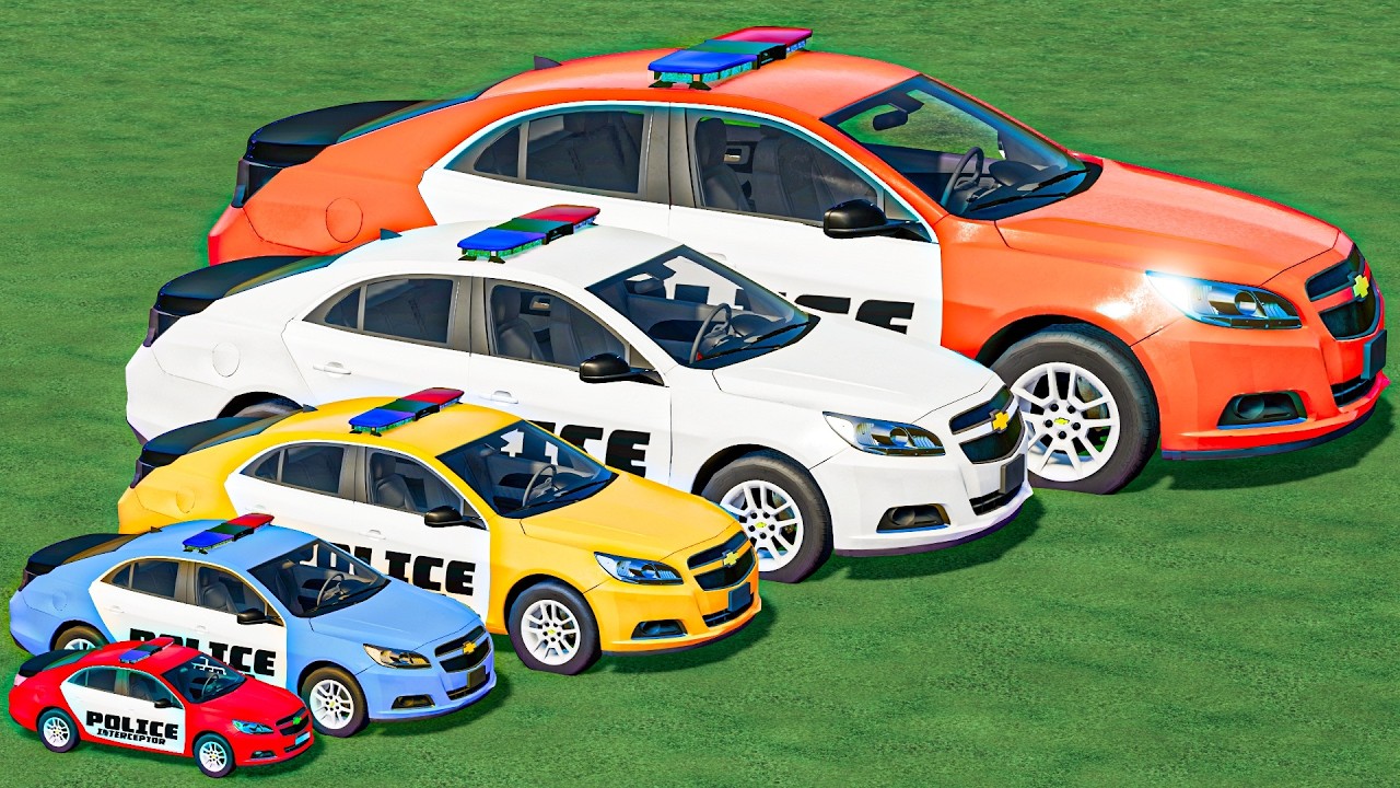 small to GIANT POLICE CARS TRANSPORTING FS22