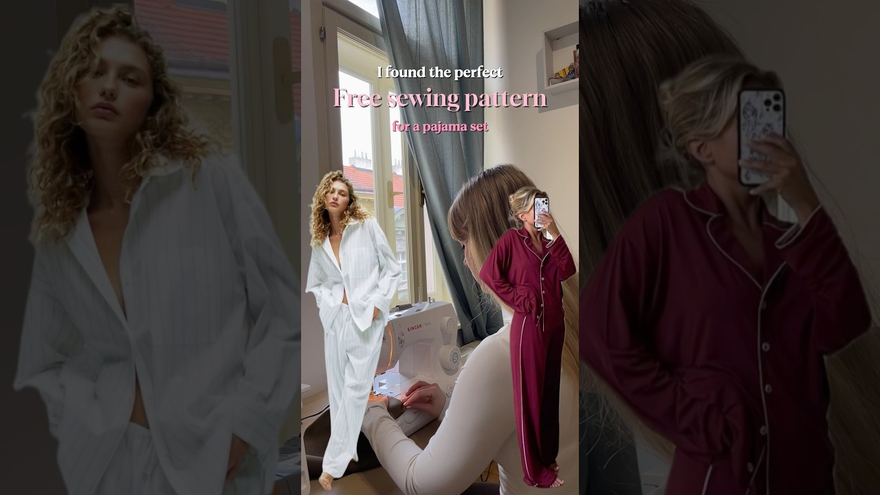 Free sewing pattern for a pajama set
