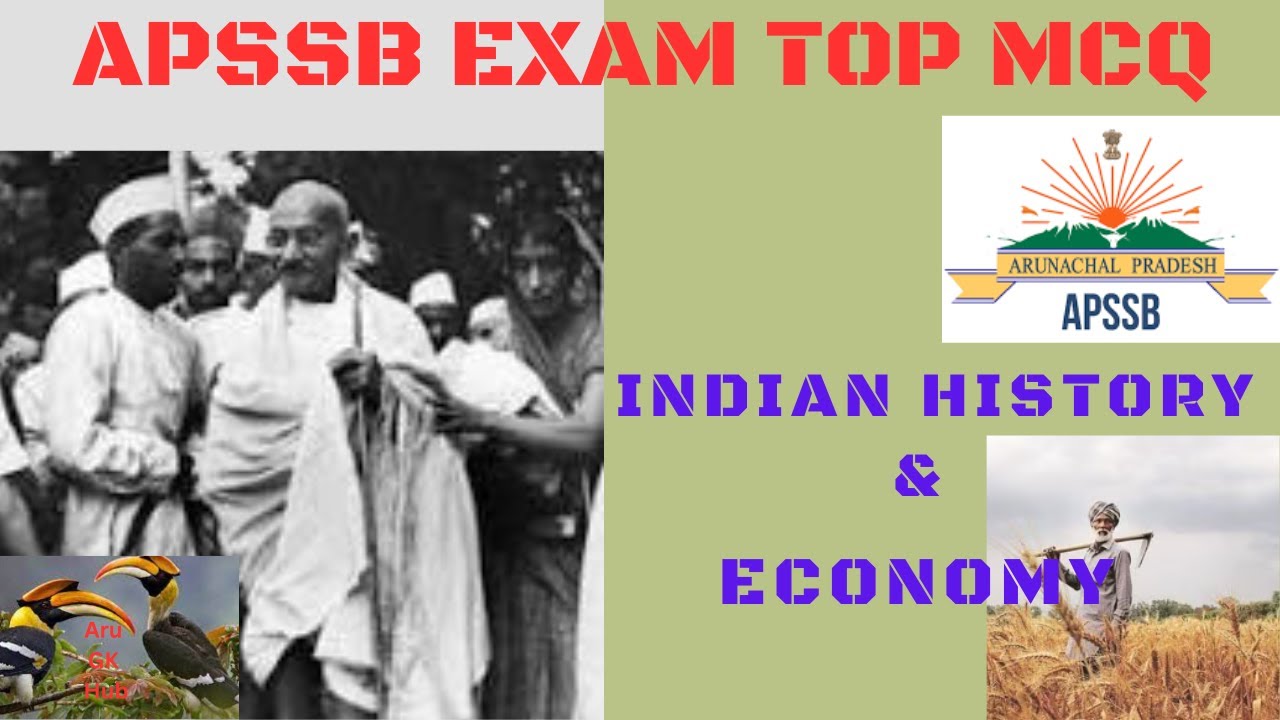 APSSB EXAM TOP MCQ INDIAN HISTORY & ECONOMY