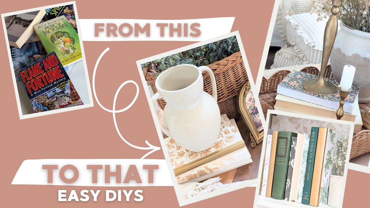 6 Creative Ways to Cover Ugly Books (Easy DIY Book Covers for Home Decor!)