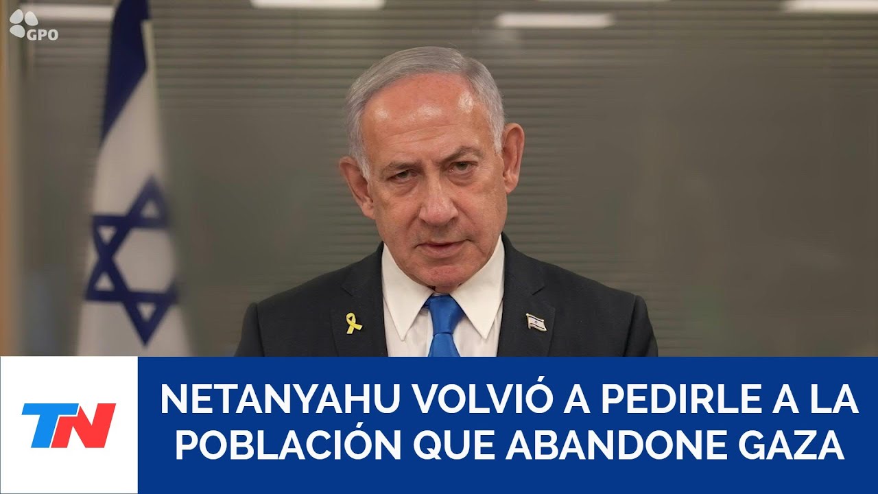 GUERRA EN MEDIO ORIENTE I Netanyahu le insisti&oacute; a los palestinos a que abandonen Ciudad de Gaza