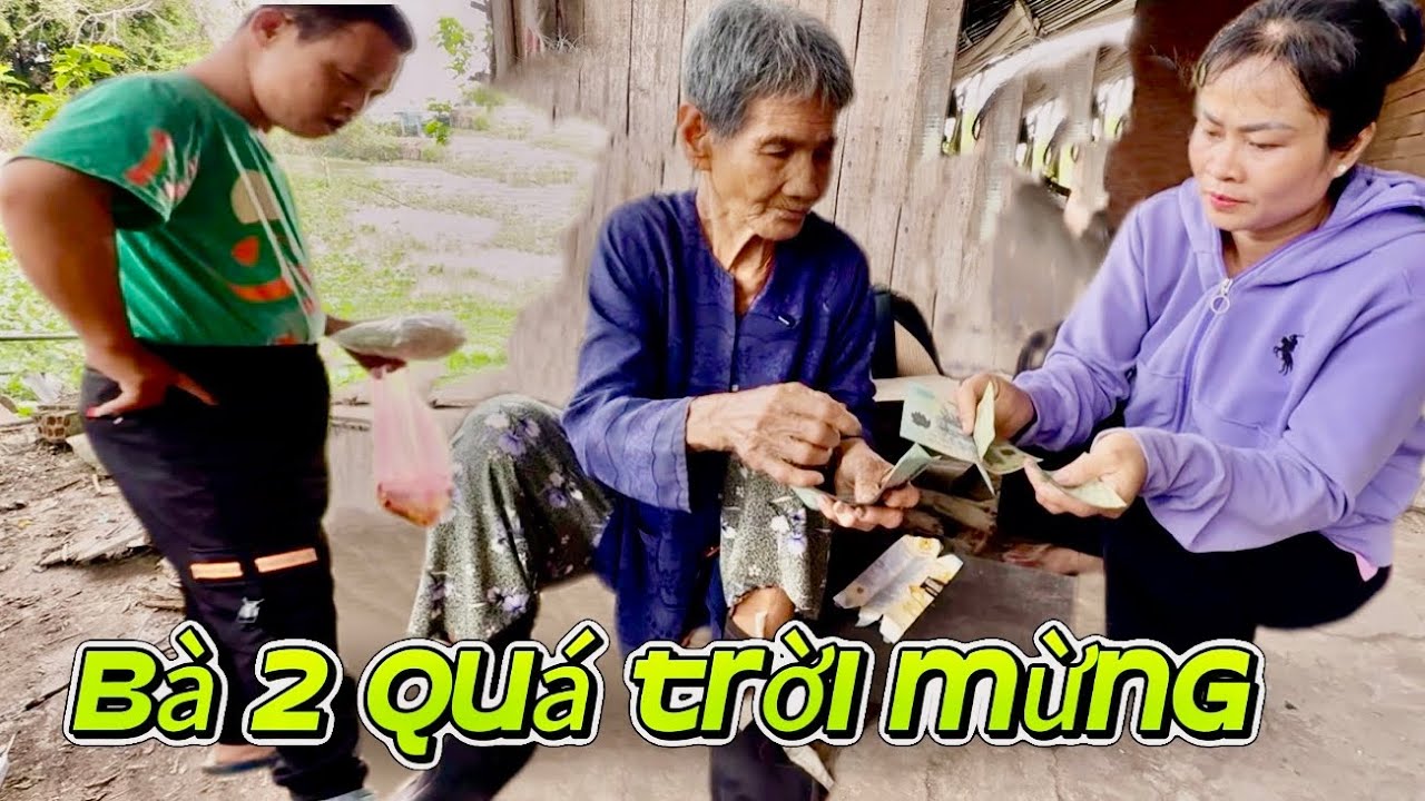 Bà2 tiếp tục nhận tiền từ MTQ bên kênh Hoàng Lâm cô Lan chị Dung bên sĩ chúc chị nhiều sức khoẻ 