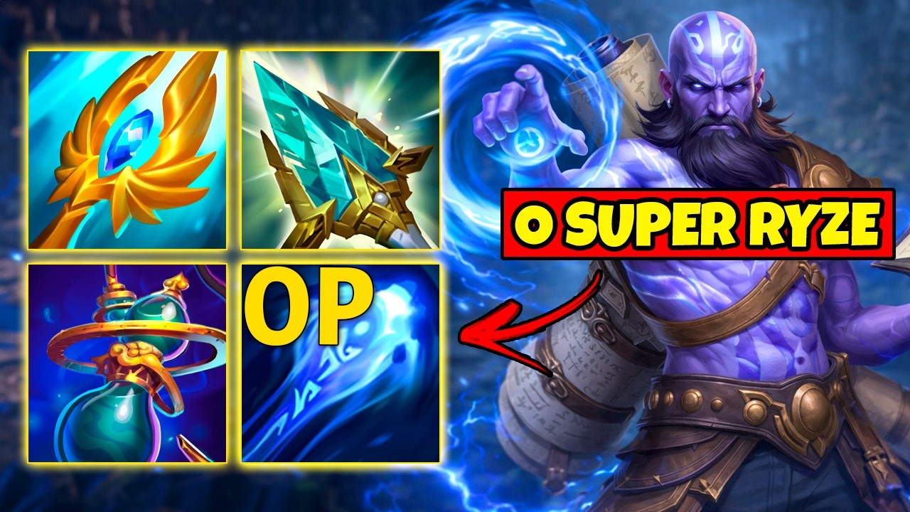 O NOVO SYPER RYZE DA SEASON 16 FULL MANA TÁ MUITO OP