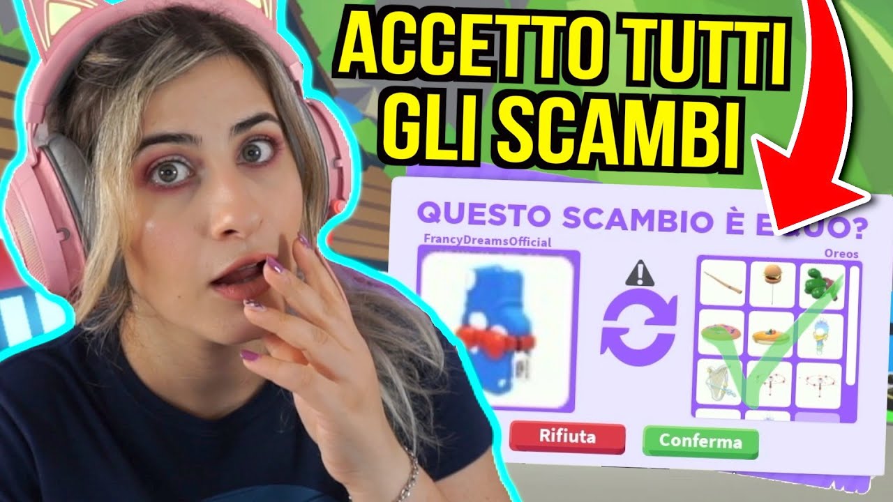 SCAMBIO solo BAMBOLE in sever ricchi e ACCETTO tutti i TRADE 😱 [Adopt Me Trade]