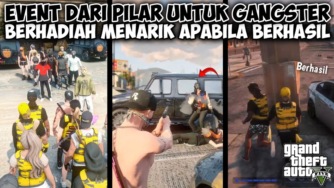 EVENT PILAR DIMULAI! 😱 GANGSTER BERBURU HADIAH MENARIK | GTA V ROLEPLAY