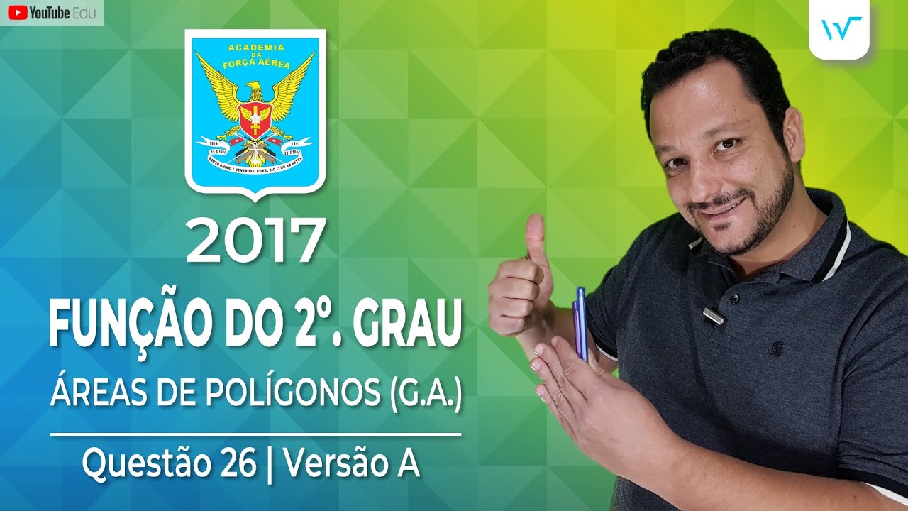 AFA 2017 (Q.26A) | Função do 2º grau e Áreas na G.A.