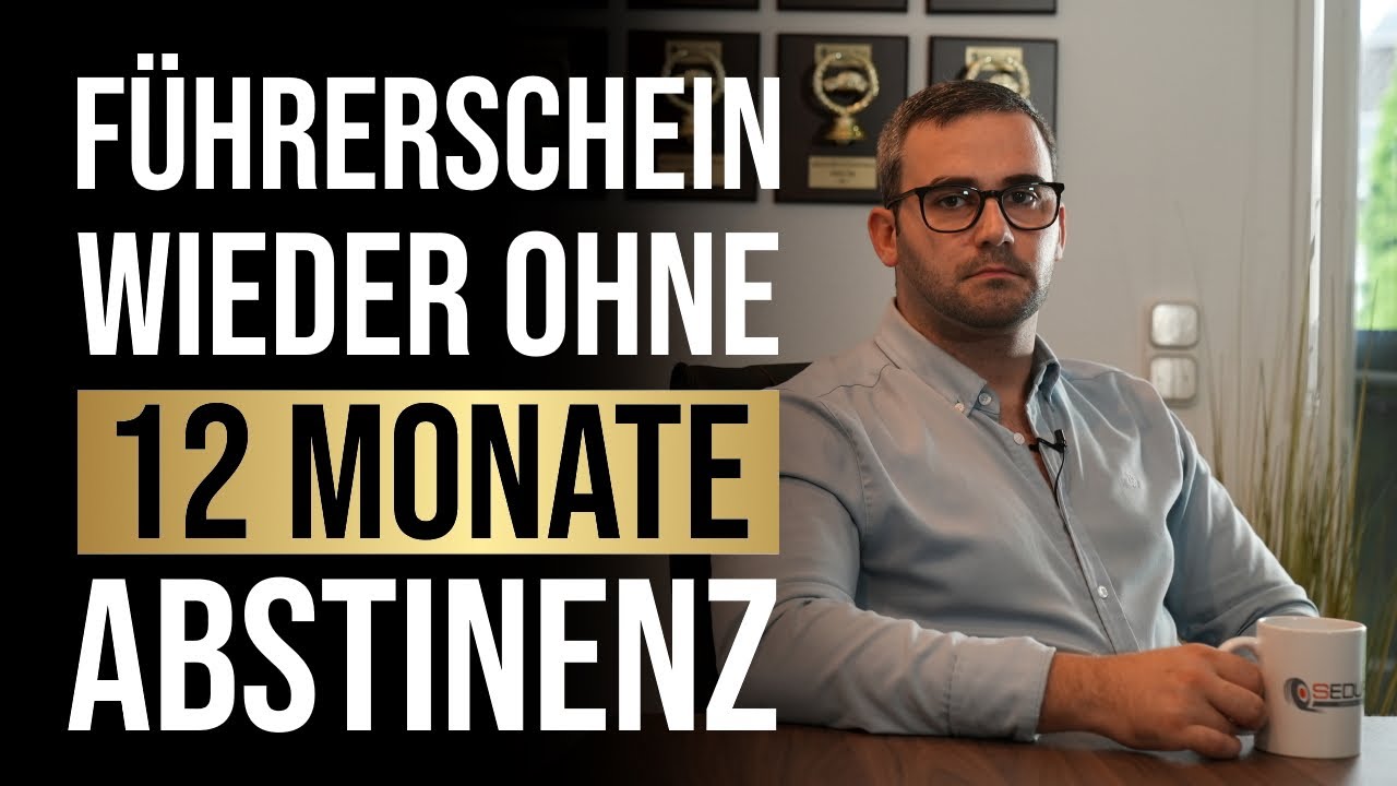 MPU mit nur 6 Monaten Abstinenz bestehen | Abstinenz verk&uuml;rzen | 2021