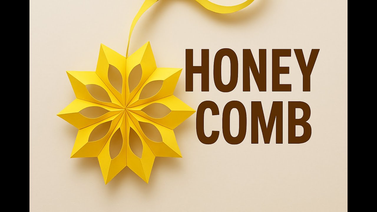 Easy Honeycomb Paper Pattern | Step-by-Step Tutorial