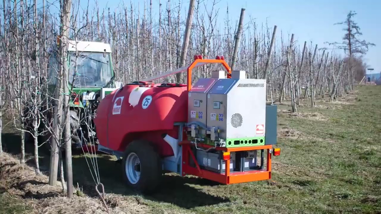 Unterstockbehandlung mit Heißwasser KeckEx und Wanner im Obst und Weinbau