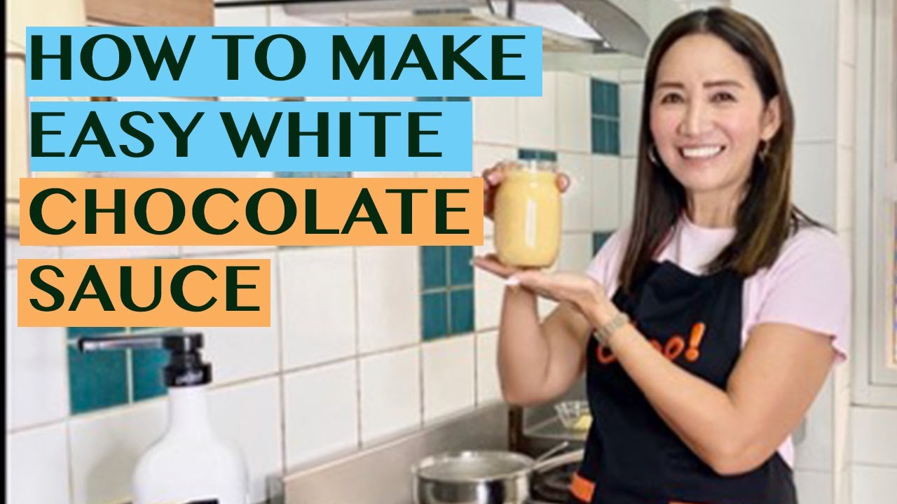 WHITE CHOCOLATE SAUCE FOR COFFEE AND TEA DRINKS + RECIPE FOR HOT WHITE CHOCOLATE
