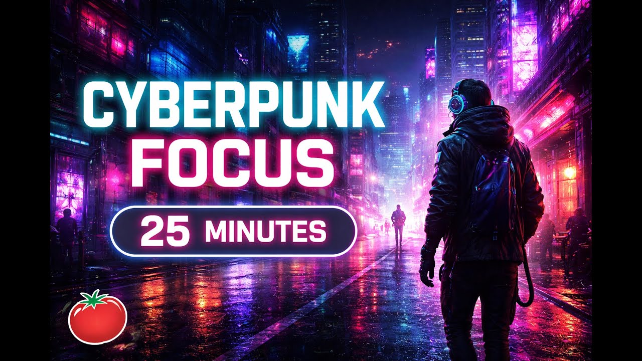 🍅 Pomato – Cyberpunk Focus | 25 Minutes – Session #1