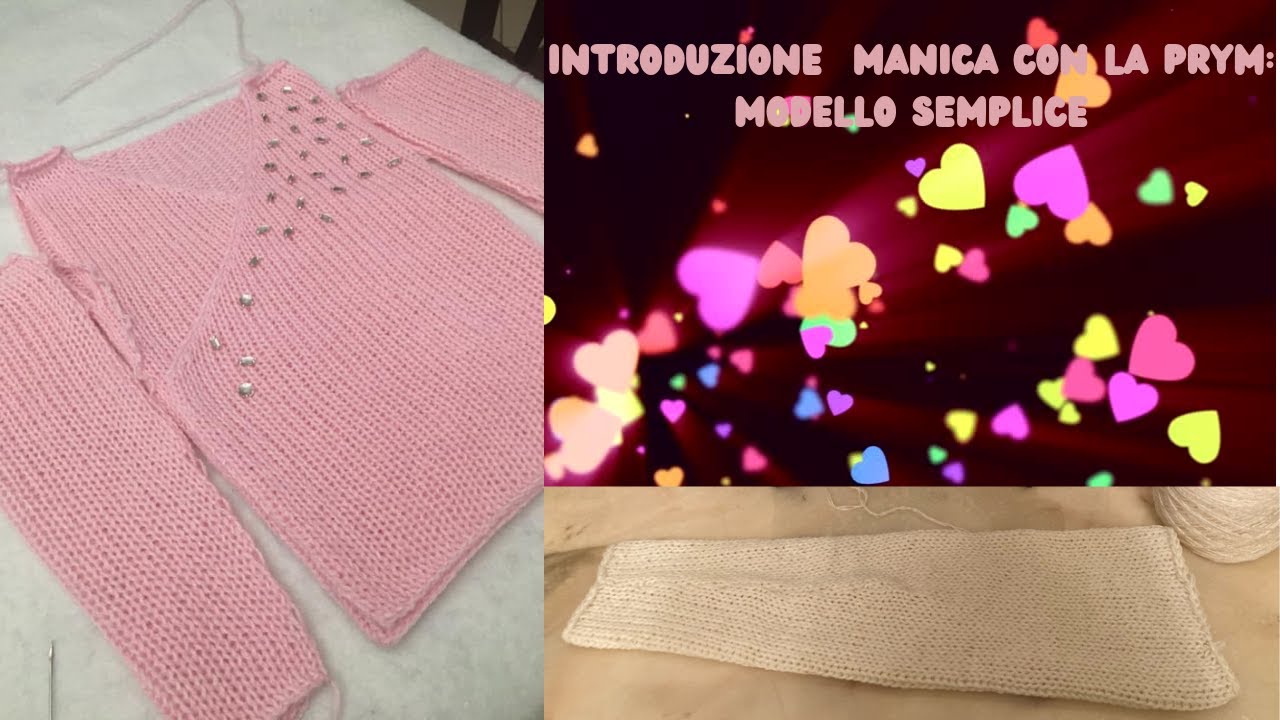 Tutorial manica semplice Prym Maxi Addi Sentro Simple Sleeve Tutorial Knitting Circular Machine