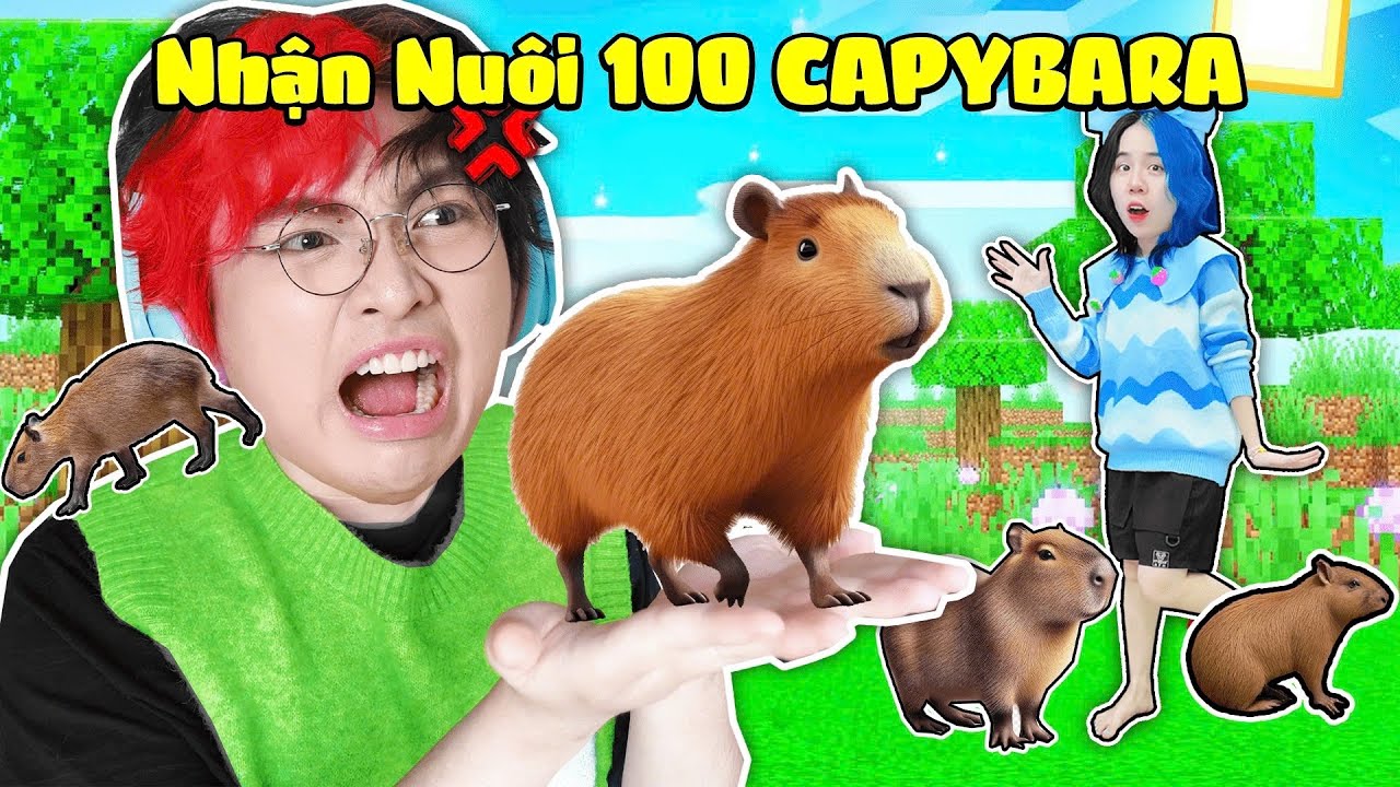 Kairon Và Mèo Simmy NHẬN NUÔI 100 CON CAPYBARA SIÊU BÁO Và Cái Kết Siêu Hài 🥲