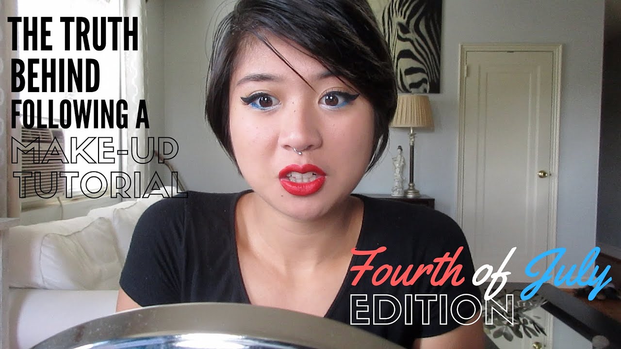 THE TRUTH BEHIND FOLLOWING A LUSTRE LUX MAKE UP TUTORIAL - FOURTH OF JULY EDITION - STYLE ME T