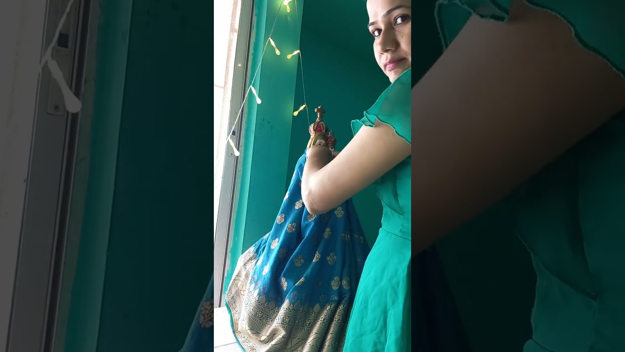 #Draping saree# mother Vailankanni# mother mary 🙏 for us ...