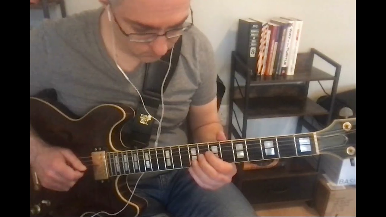 Day 1684 Practicing song called Transcending on a Riff by Eros Pragma Rhythm Changes Take 3