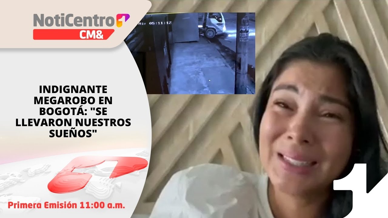 Indignante megarobo de zapatos en Bogotá: 