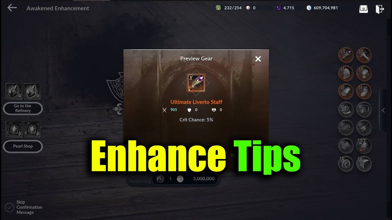 Black Desert Mobile Enhance Tips
