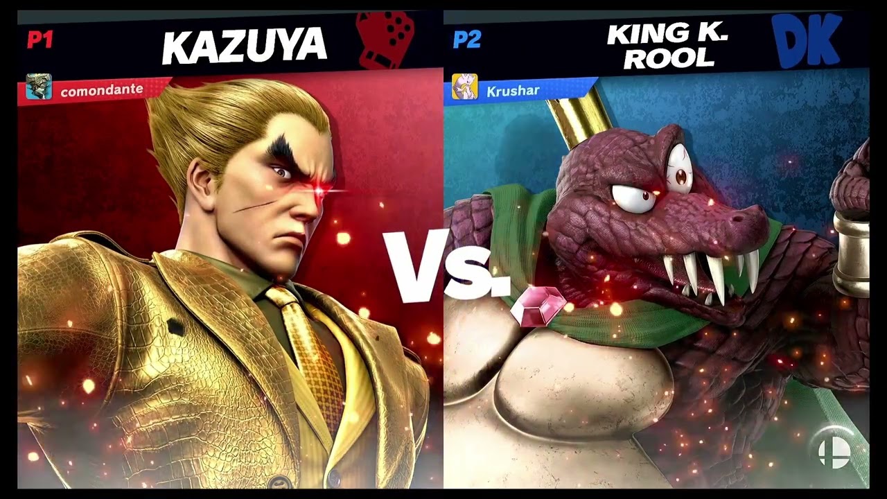 comondante kazuya vs krushar K rool mn wifi 10